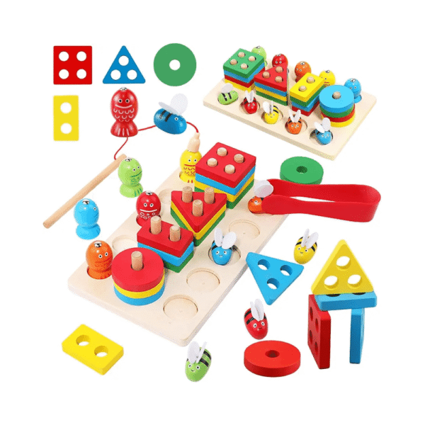 didactico con encaje de figura y pesca en caja didactico con encaje de figura y pesca en caja